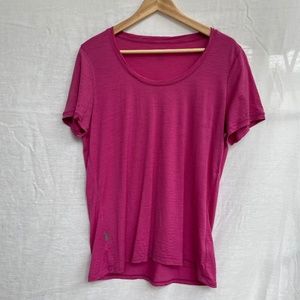 Icebreaker Merino Scoop Neck Tee w/ repair L